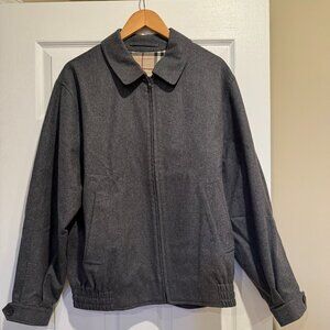 Burberry Wool Jacket Checkered Lined Men Size M